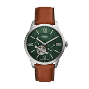 Relogio Fossil Masculino Townsman Automatico Verde